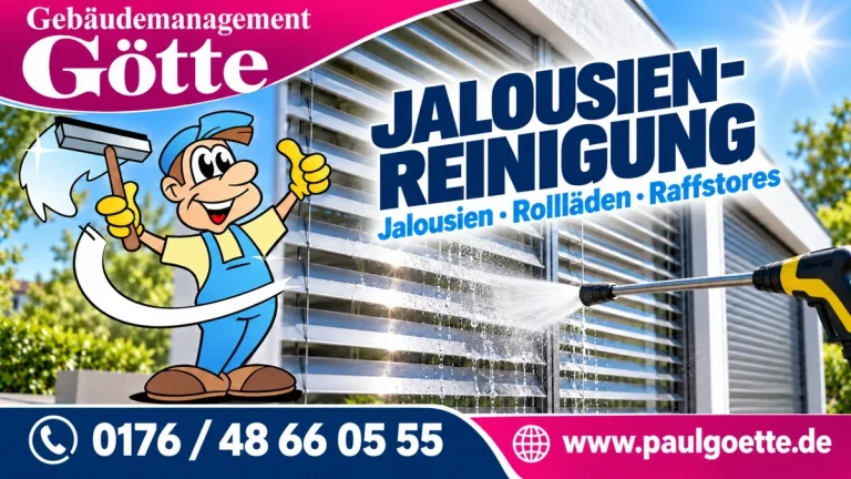 Jalousien- und Rollladenreinigung mit Kärcher-Technik – Gebäudemanagement Götte