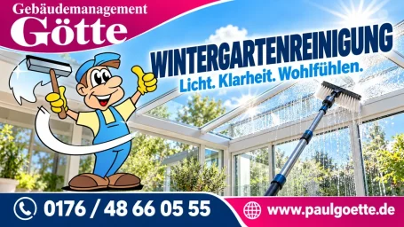 Wintergartenreinigung – Gebäudemanagement Götte
